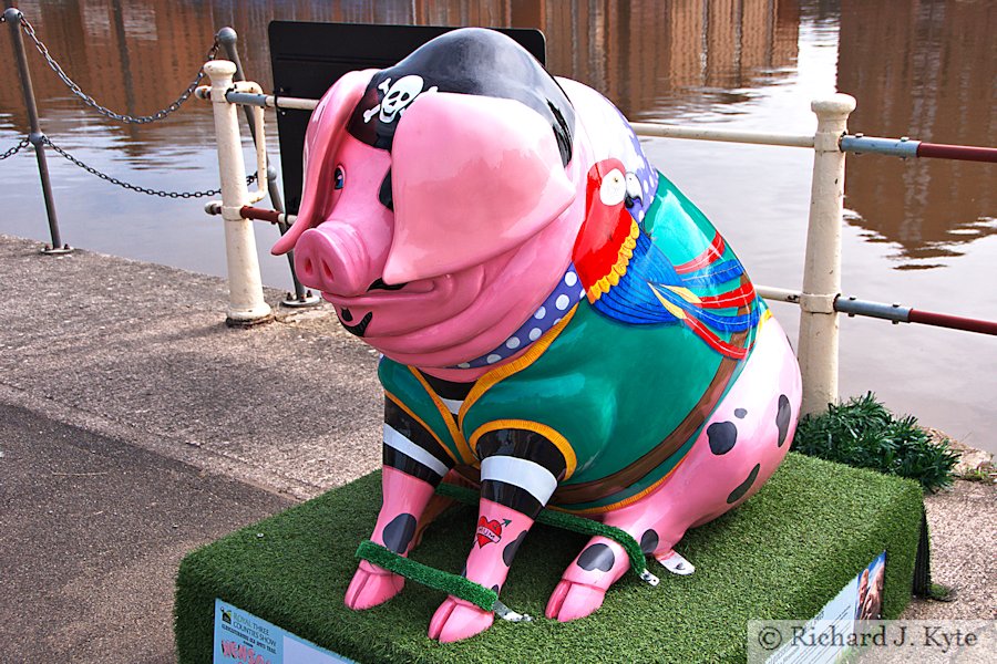 Pig 20 : "Captain Hogwash", Henson Pig Trail 2017, Gloucestershire