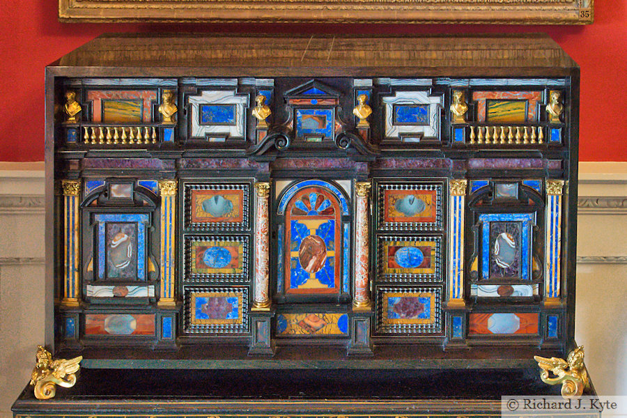 17th Century Table Cabinet, Cabinet Room, Stourhead House, Wiltshire
