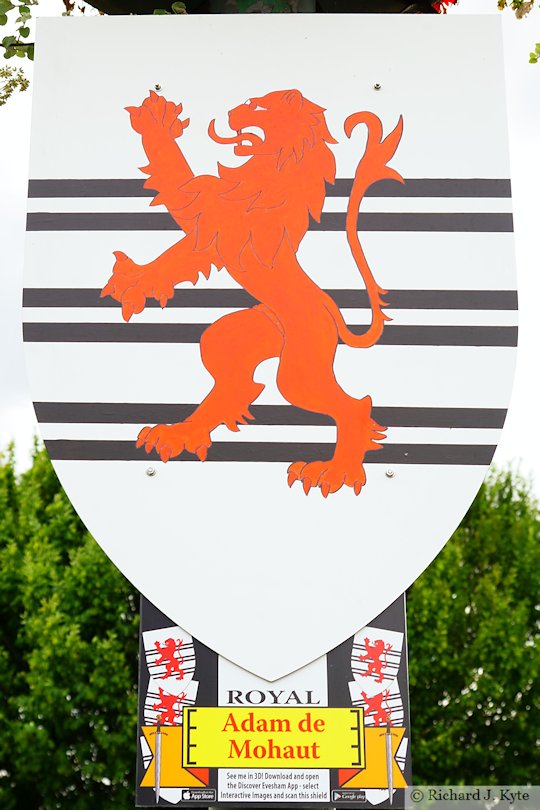 Adam de Mohaut (Royal), Battle of Evesham Heraldry