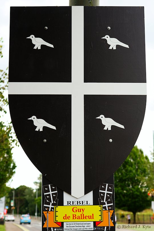 Guy de Balleul (Rebel), Battle of Evesham Heraldry