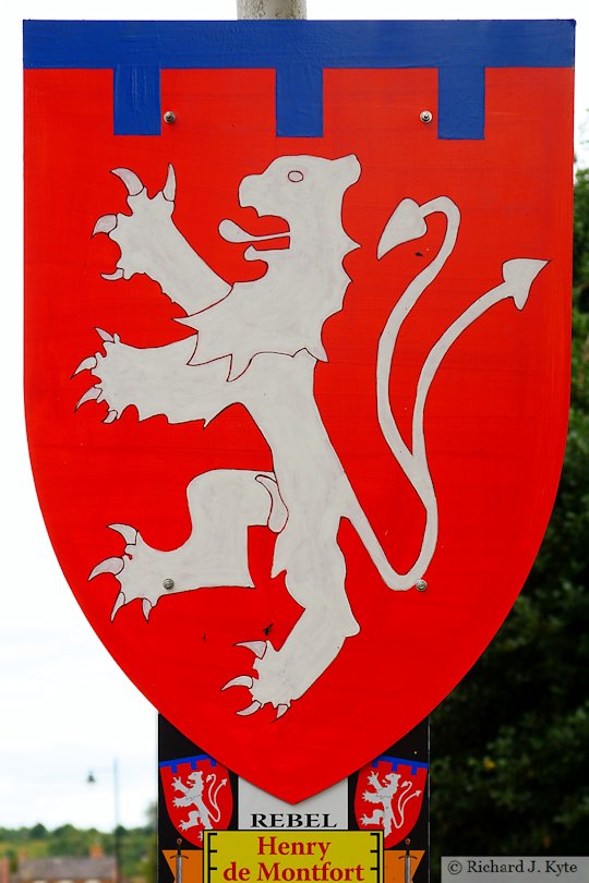Henry de Montfort (Rebel), Battle of Evesham Heraldry