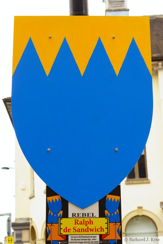 Ralph de Sandwich (Rebel), Battle of Evesham Heraldry