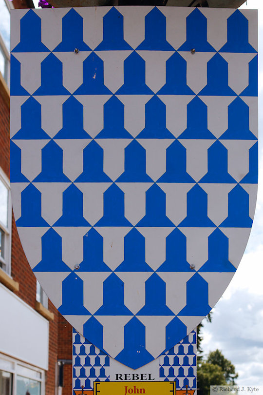 John de Beauchamp (Rebel), Battle of Evesham Heraldry