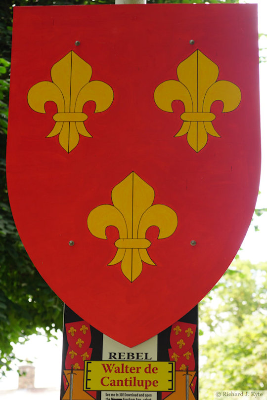 Walter de Cantilupe (Rebel), Battle of Evesham Heraldry