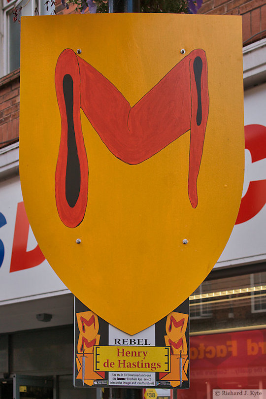 Henry de Hastings (Rebel), Battle of Evesham Heraldry