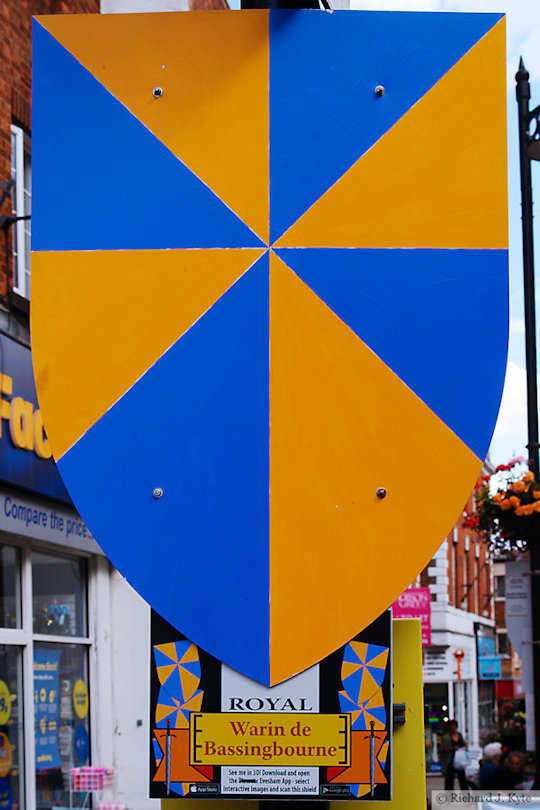 Warin de Bassingbourne (Royal), Battle of Evesham Heraldry