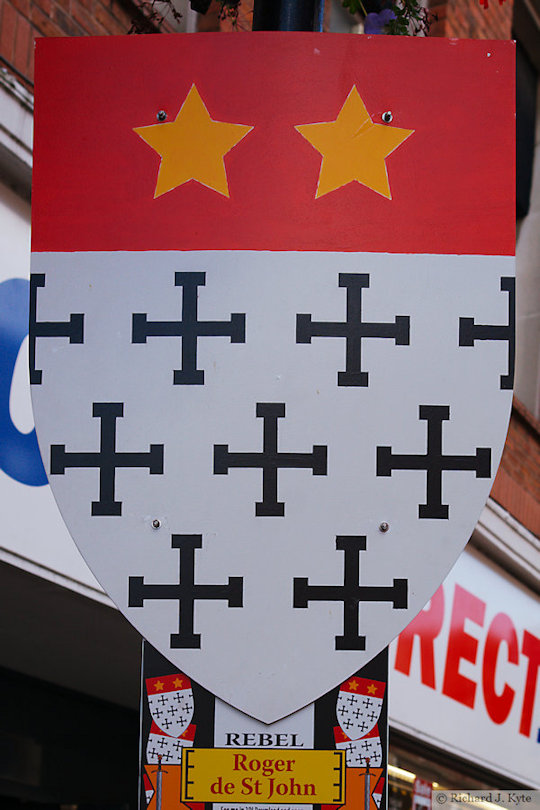 Roger de St John (Rebel), Battle of Evesham Heraldry