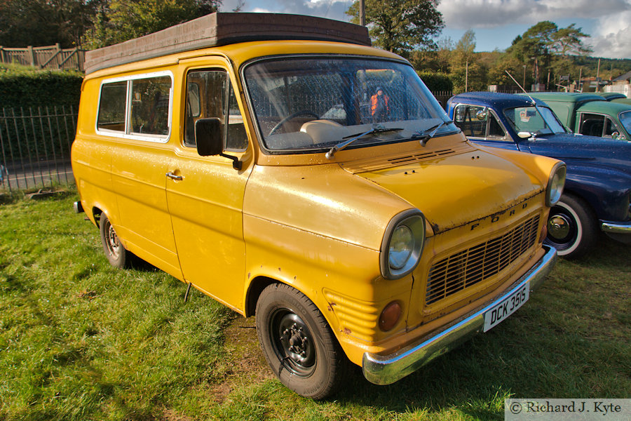 Ford Transit Motorhome (DCK 351S) at Parkend, Dean Forest Railway
