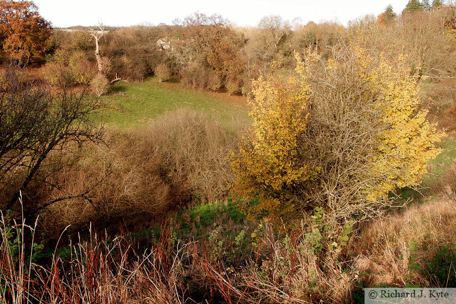 The River Windrush valley, south of Ford, Gloucestershire