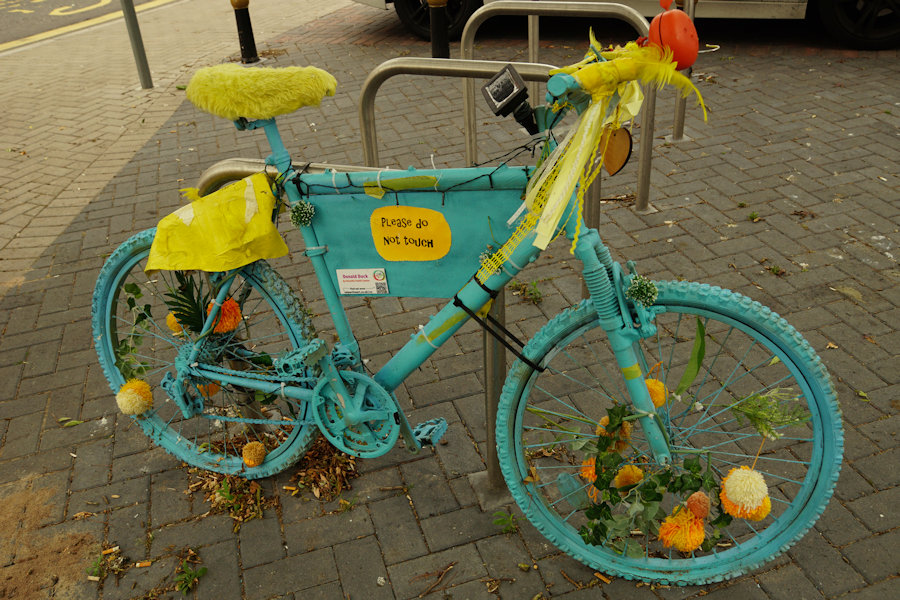 Bike 22: "Donald Duck" by Ourside Youth Centre, Vale Active Art 2022