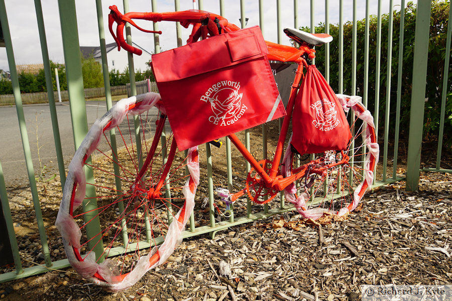 Bike 24: "Dream Believe Achieve" by Bengeworth CE Academy, Vale Active Art 2022