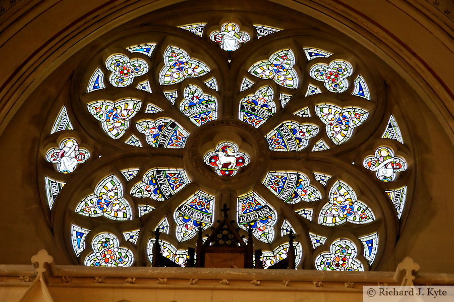 Rose Window, The Chapel, Tyntesfield House, Somerset