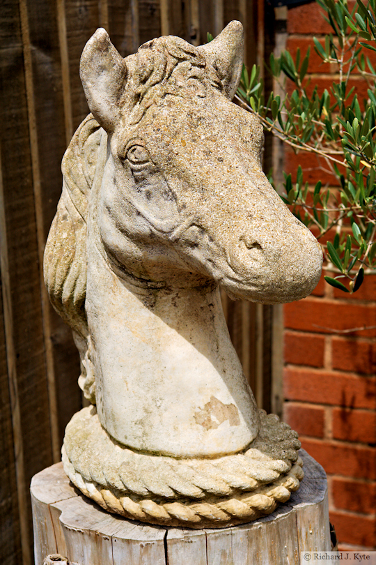 Horse Sculpture, Garden 4, Fladbury Walkabout 2026