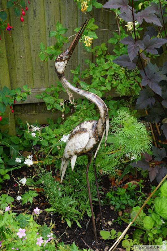 Heron Ornament, Garden 12, Fladbury Walkabout 2026