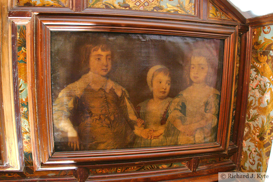 "Three Eldest Children of King Charles I" print, Oxburgh Estate, Norfolk