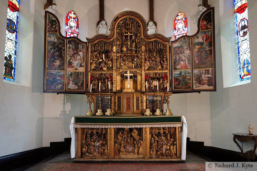 Retable, The Chapel of the Immaculate Conception and St Margaret, Oxburgh Estate