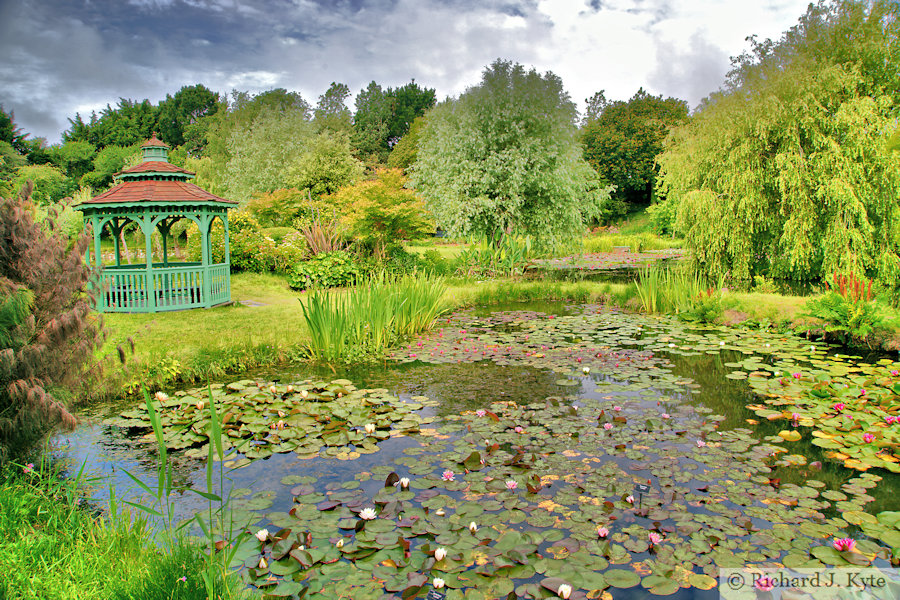 Orfe Pond & Imperial Gazebo, Bennett's Water Garden, Weymouth, Dorset