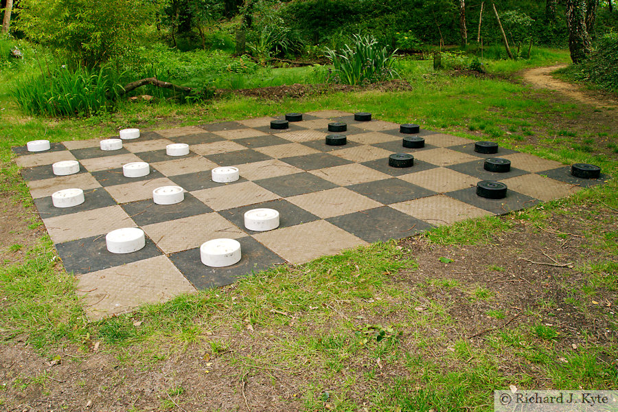 Giant Checkers, Bennett's Water Garden, Weymouth, Dorset