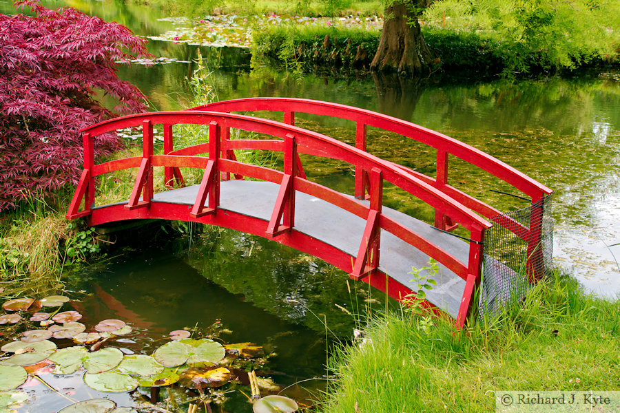 Japanese Bridge, Bennett's Water Garden, Weymouth, Dorset